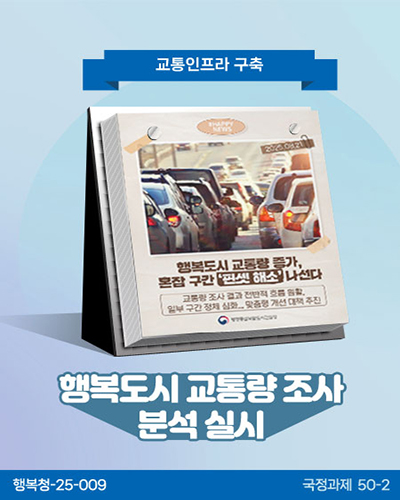 행복도시 교통량 조사분석 실시 